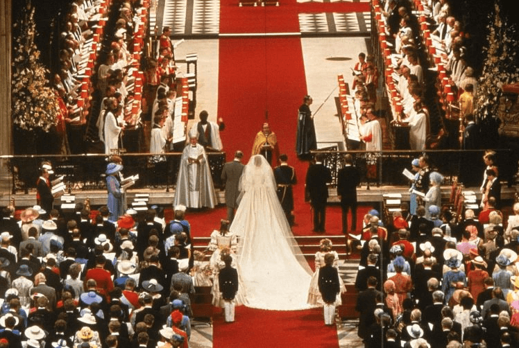 Prince Charles and Lady Diana wedding ceremony