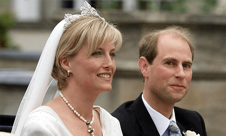 Prince Edward & Sophie on their wedding