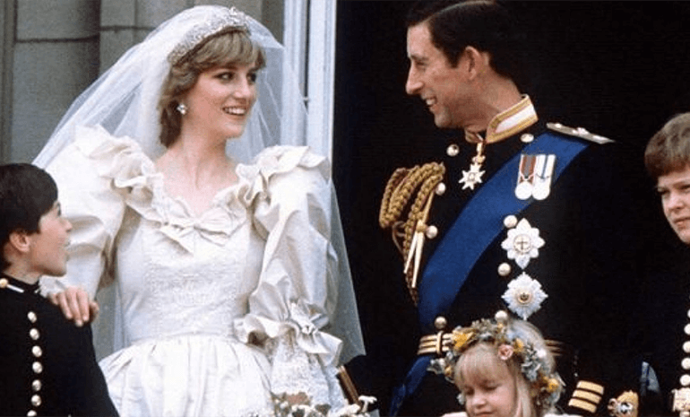 Prince Charles & Lady Diana on their wedding