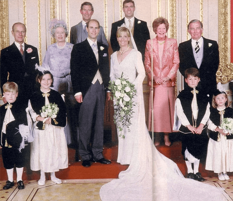 Prince Edward and Sophie wedding attendants