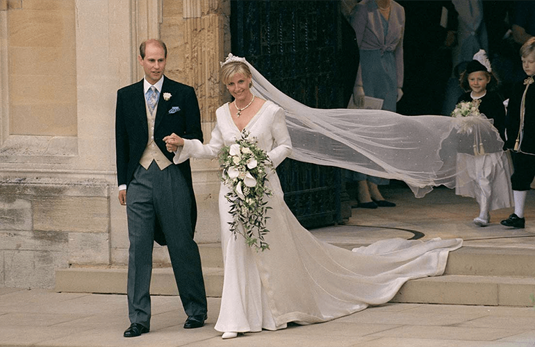 Prince Edward and Sophie at their wedding